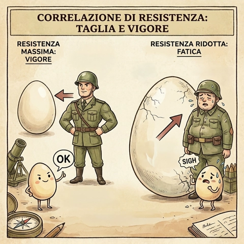 Scelta dell'uovo in base alla "taglia" e alla punta