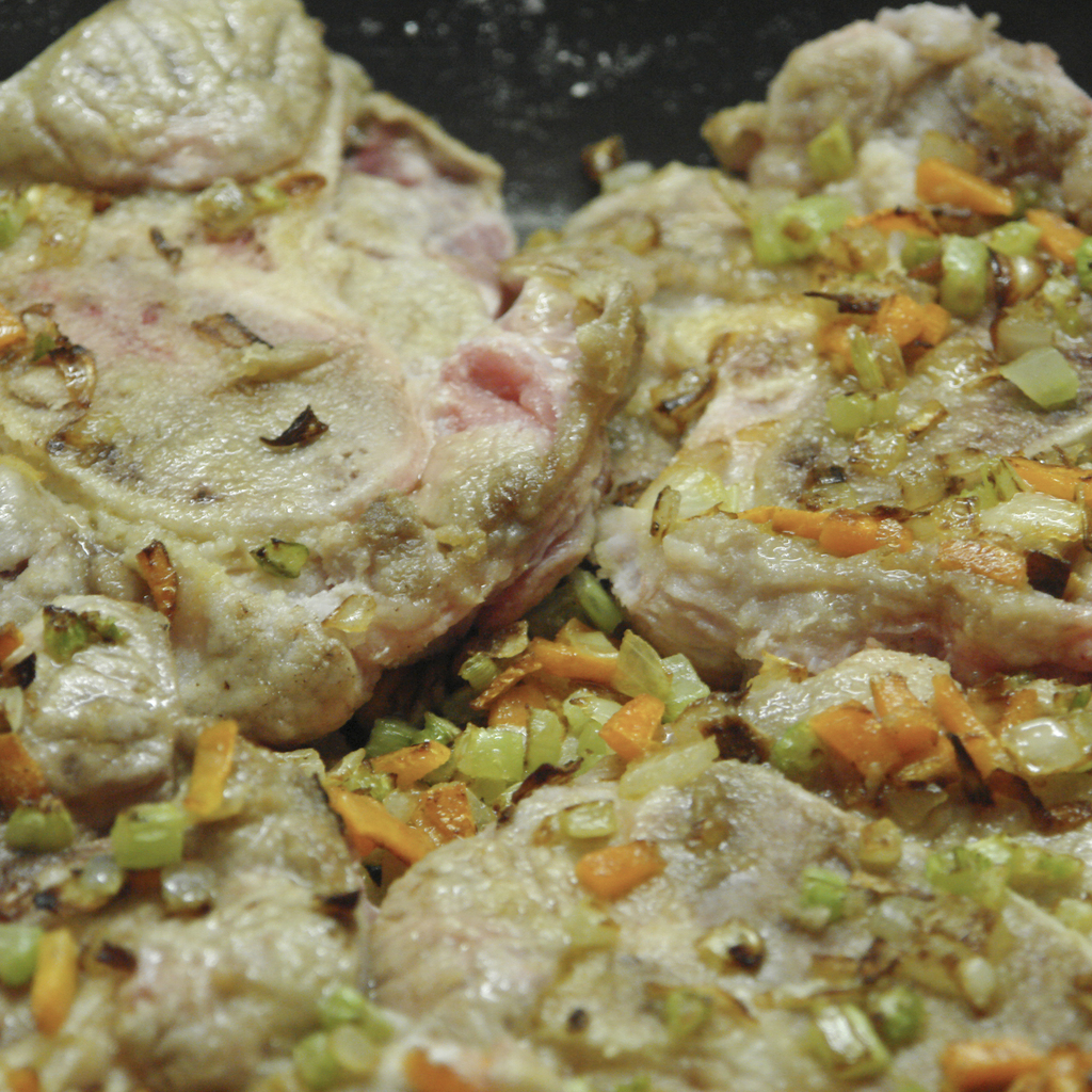 Scottare gli ossobuchi da entrambi i lati