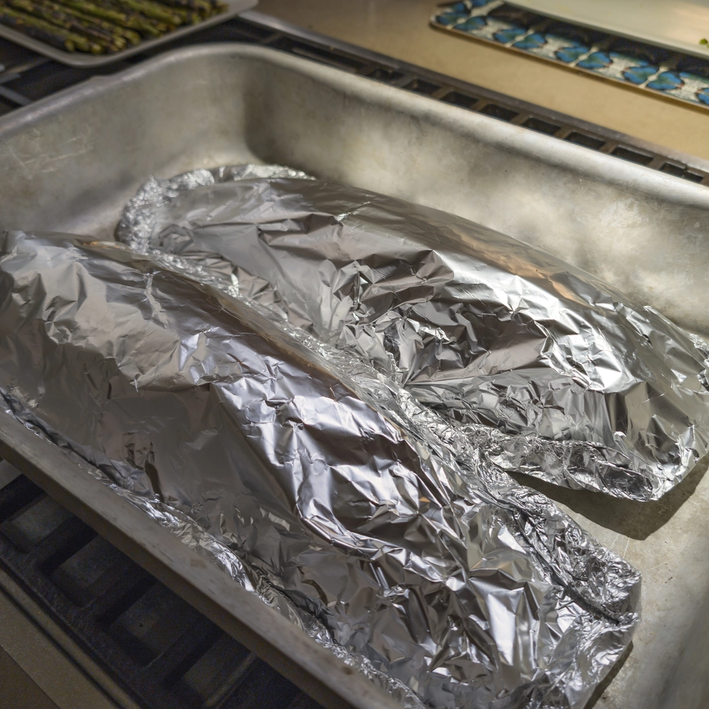 Dopo la cottura il cartoccio risulta un po' "gonfio"