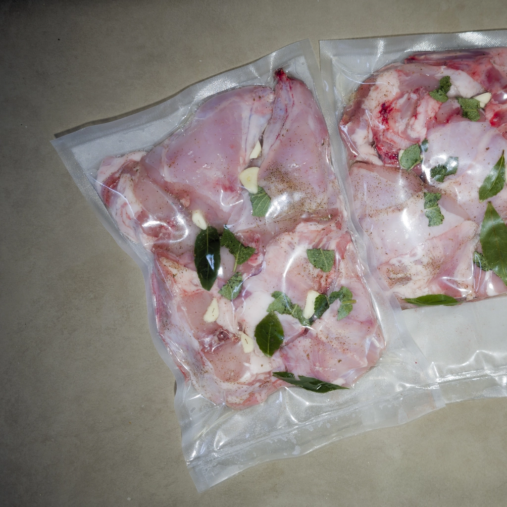 Sacchetti pronti per la cottura a bassa temperatura