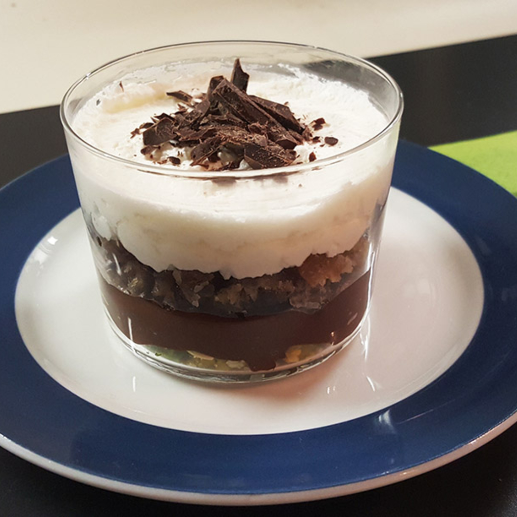 Mont blanc rivisitato in bicchiere