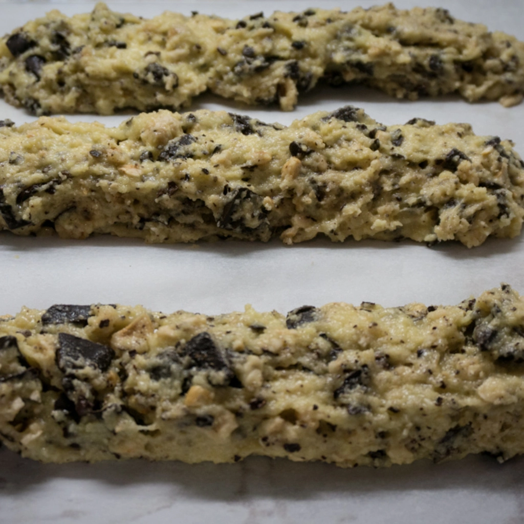 Disporre l'impasto a formare dei panetti lunghi e stretti