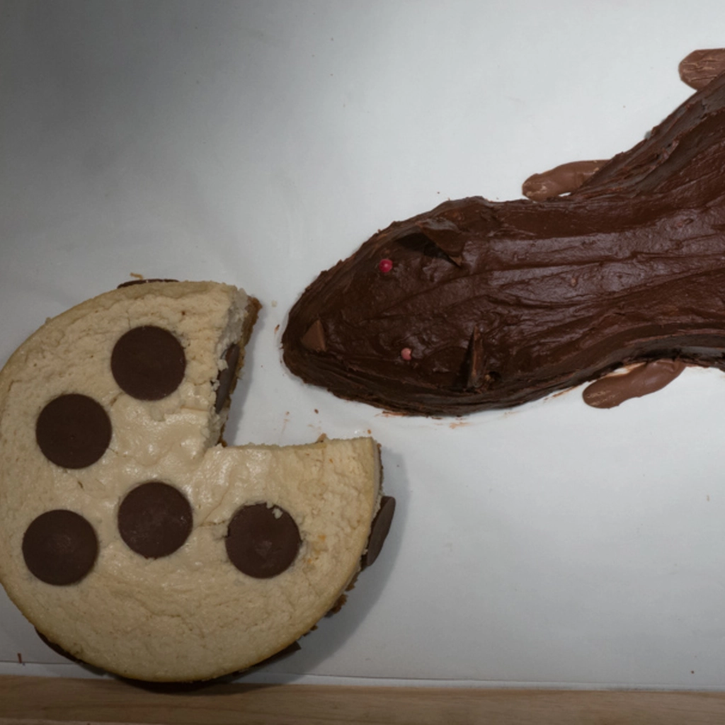 ake design di carnevale: cheesecake con topo di cioccolata