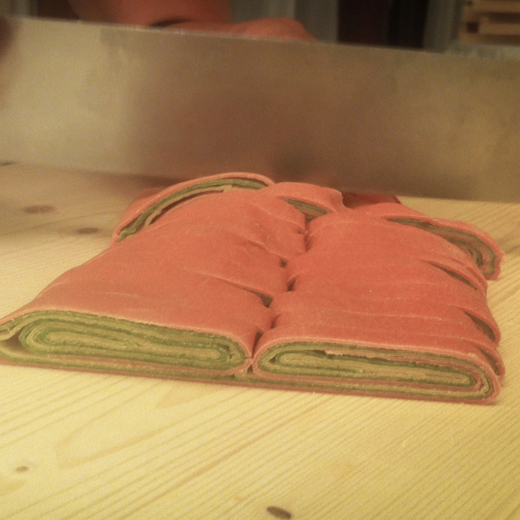 Le tagliatelle multicolore