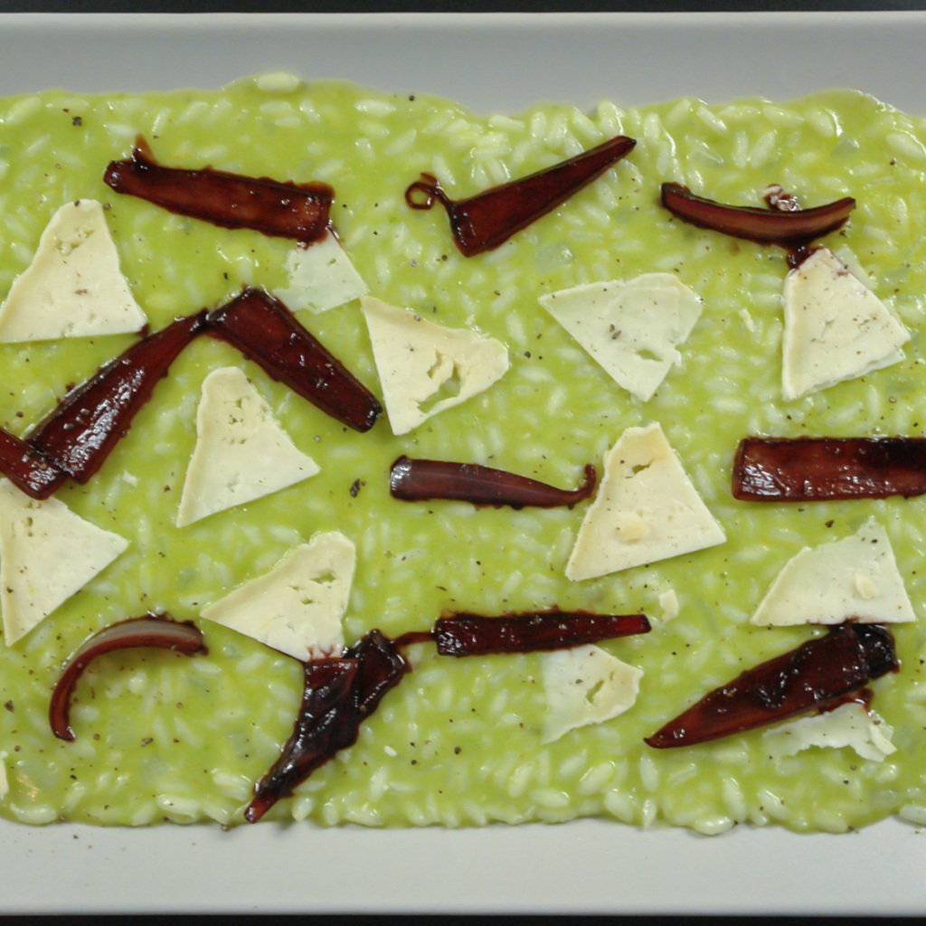 Il risotto impiattato