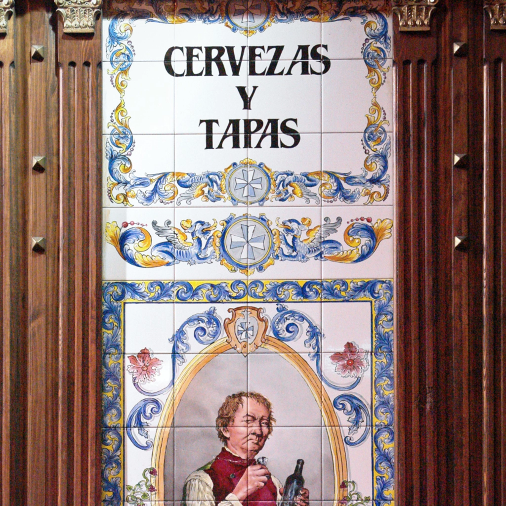 Dettaglio di un tapas bar a Madrid