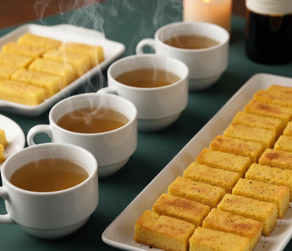 Zuppa imperiale in un buffet