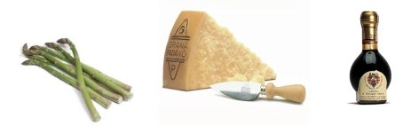 Asparagi, grana, aceto balsamico