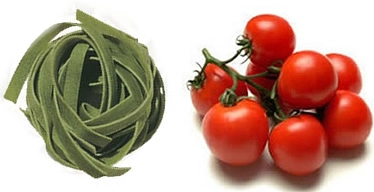 Pasta, pomodorini