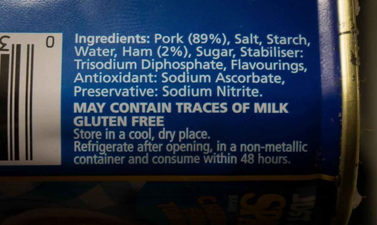 Ingredienti dello SPAM