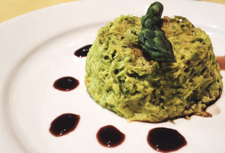 Budino di asparagi e grana